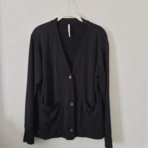 Black Button-Up Cardigan